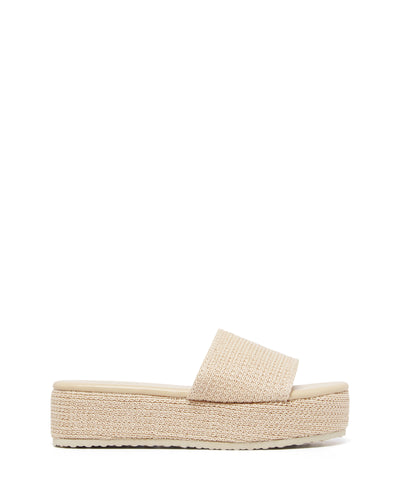 Therapy Shoes Avery Natural Raffia | Women's Sandals | Slides | Flatform