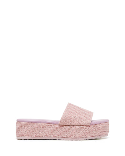 Therapy Shoes Avery Pink Raffia | Women's Sandals | Slides | Flatform