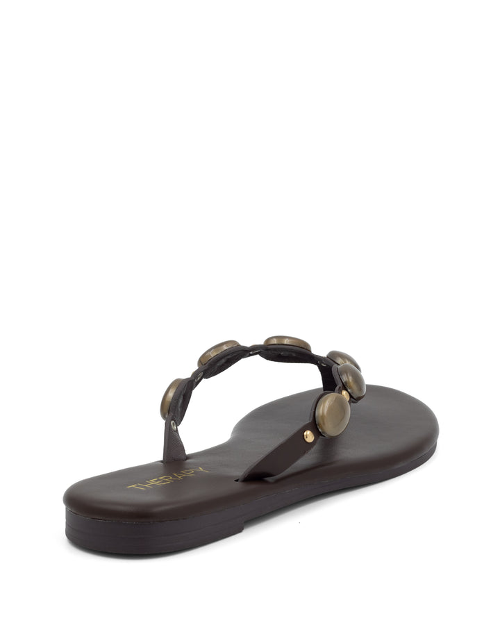Barth Gemstone Thong Sandal Chocolate