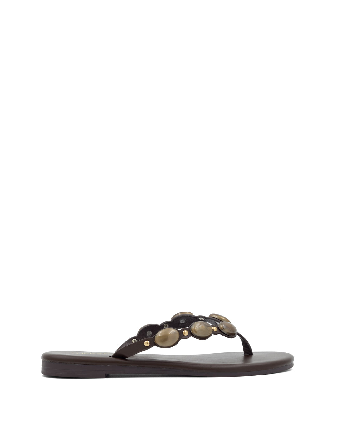 Barth Gemstone Thong Sandal Chocolate