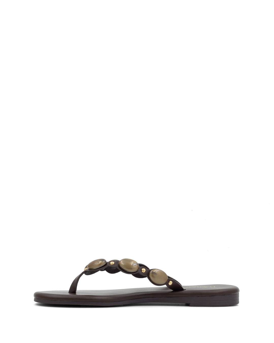 Barth Gemstone Thong Sandal Chocolate