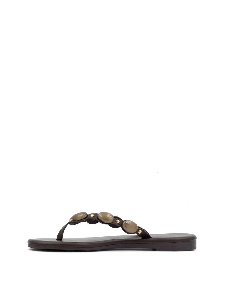 Barth Gemstone Thong Sandal Chocolate