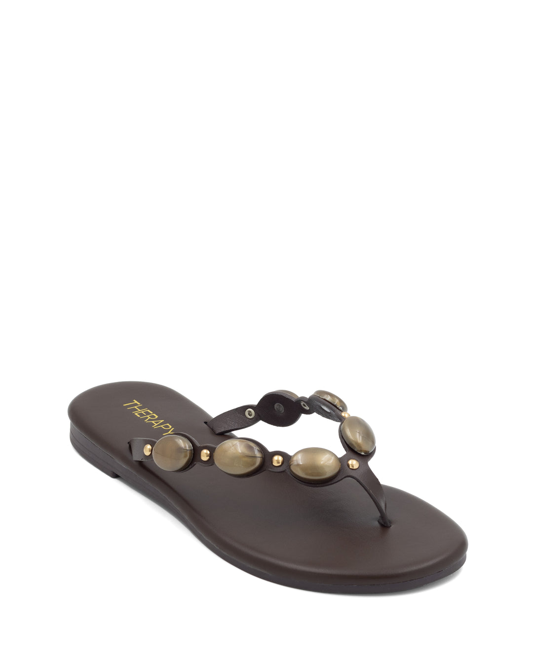 Barth Gemstone Thong Sandal Chocolate