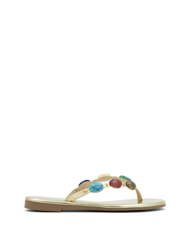 Barth Gemstone Thong Sandal Gold