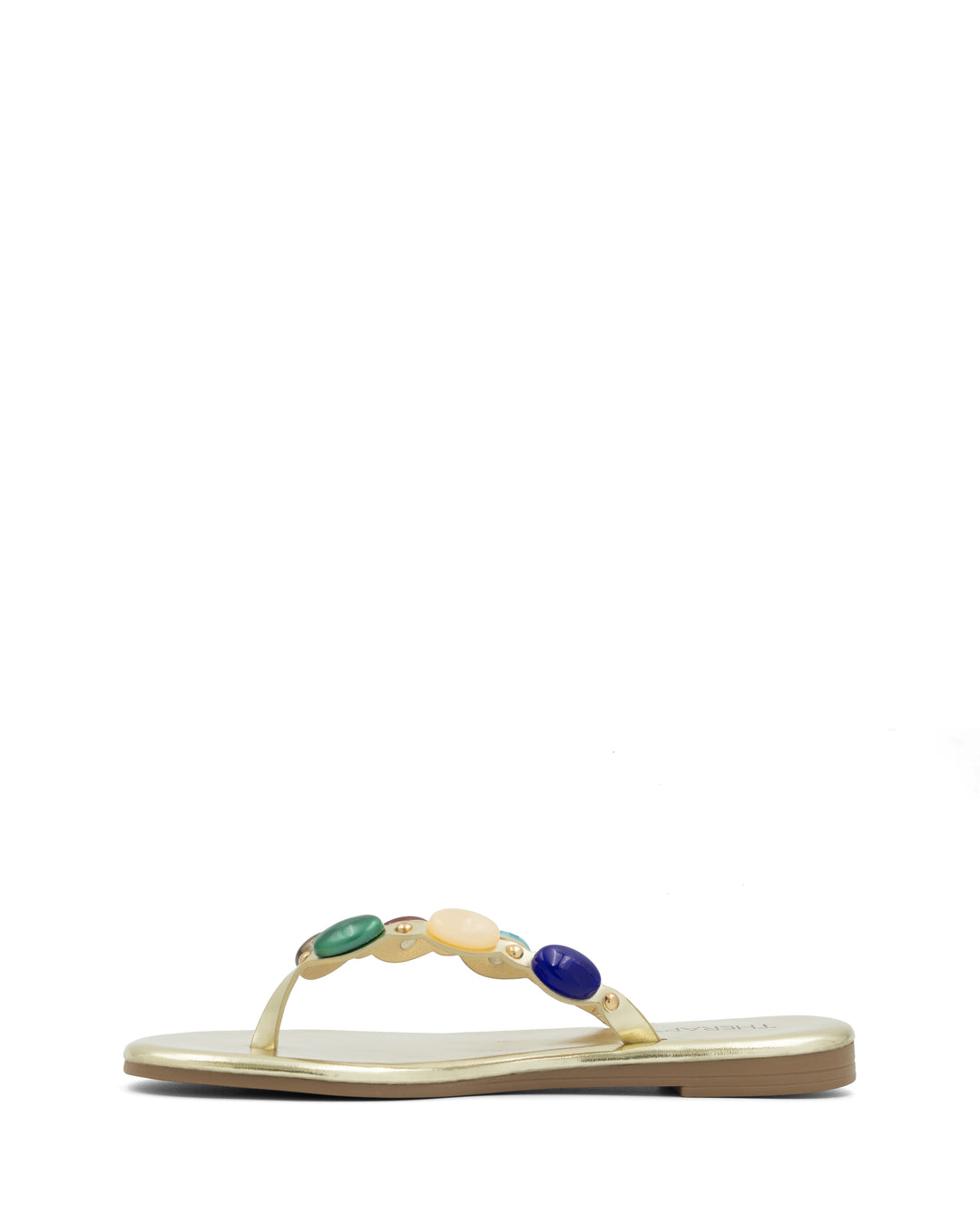 Barth Gemstone Thong Sandal Gold