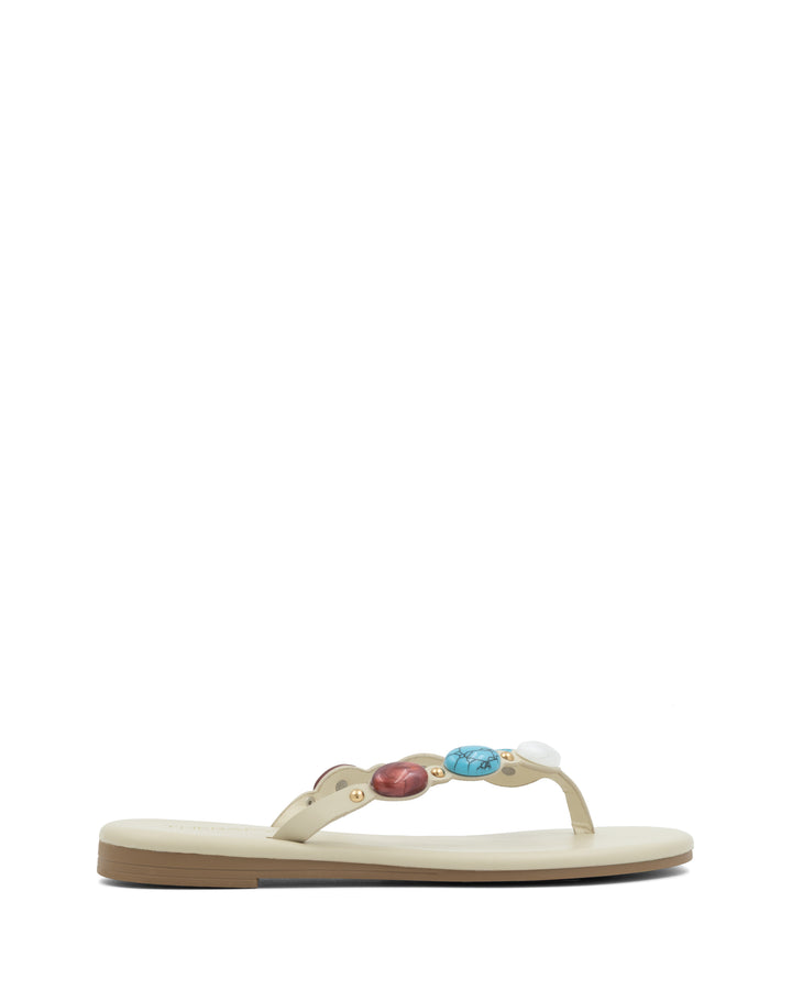 Barth Gemstone Thong Sandal Ivory
