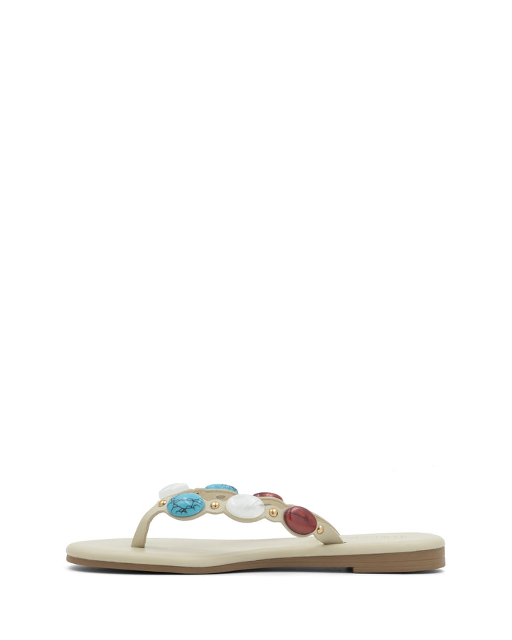 Barth Gemstone Thong Sandal Ivory