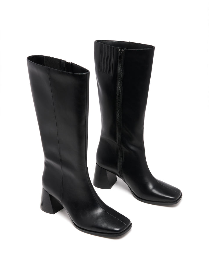 Cadence Tall Boot Black Textured