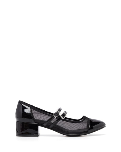 Therapy Shoes Camila Black Patent | Women's Ballet | Heels | Mesh | Flats
