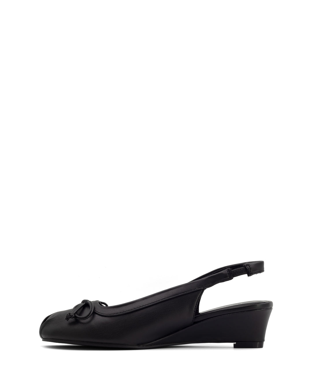 Cate Slingback Wedge Black