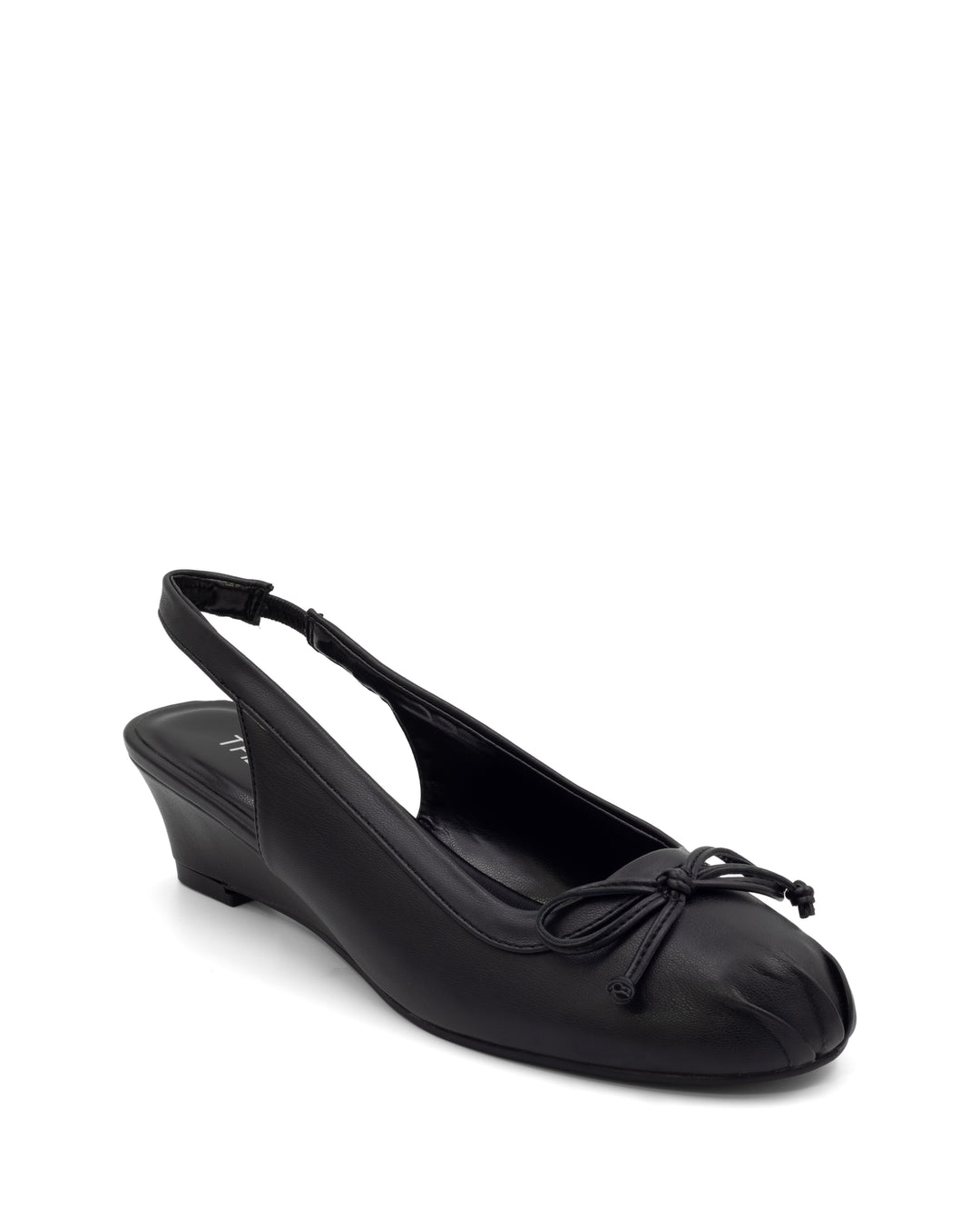 Cate Slingback Wedge Black
