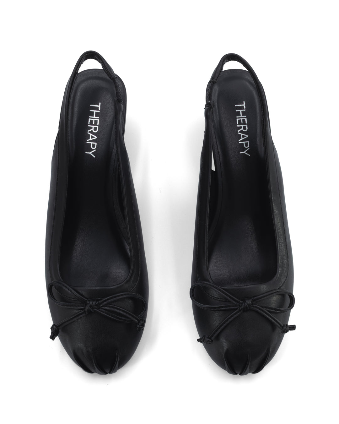 Cate Slingback Wedge Black