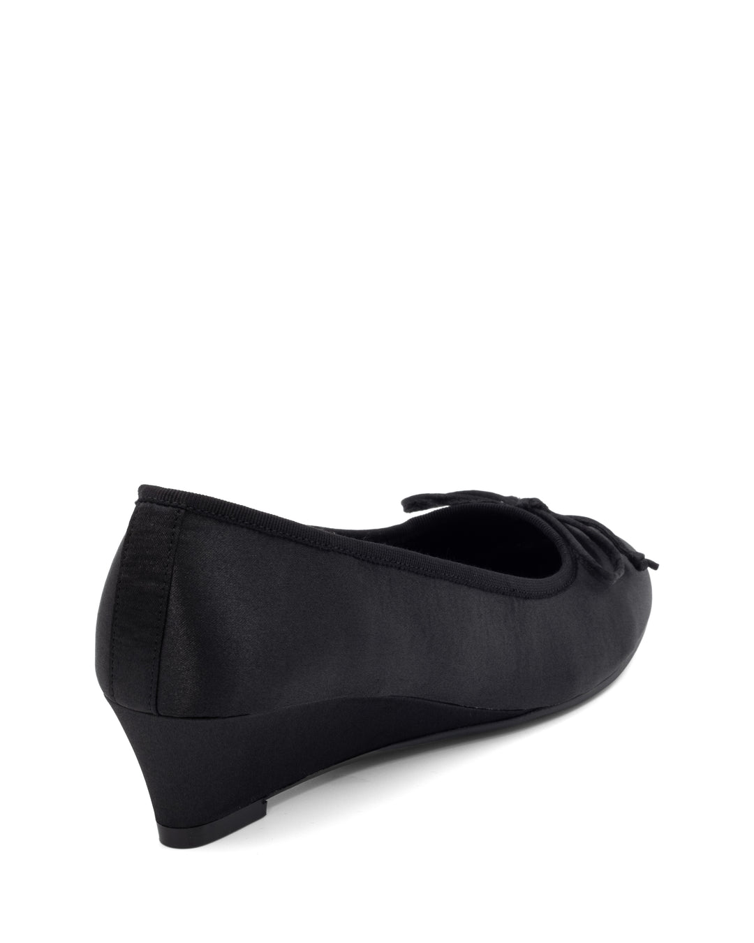 Charli Wedge Ballet Black Satin