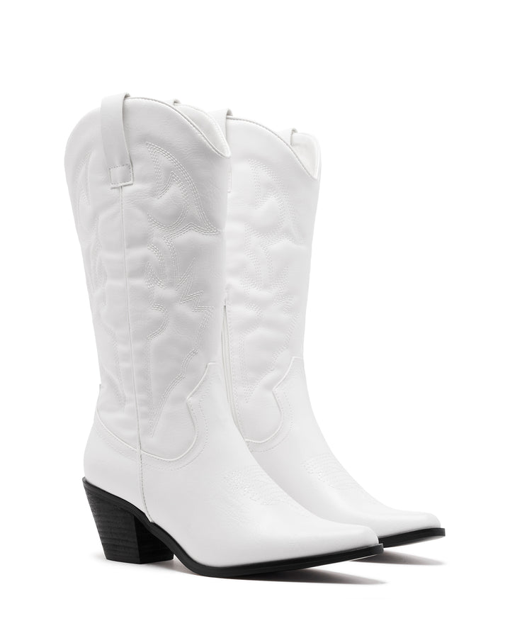 Clayton Cowboy Boot White