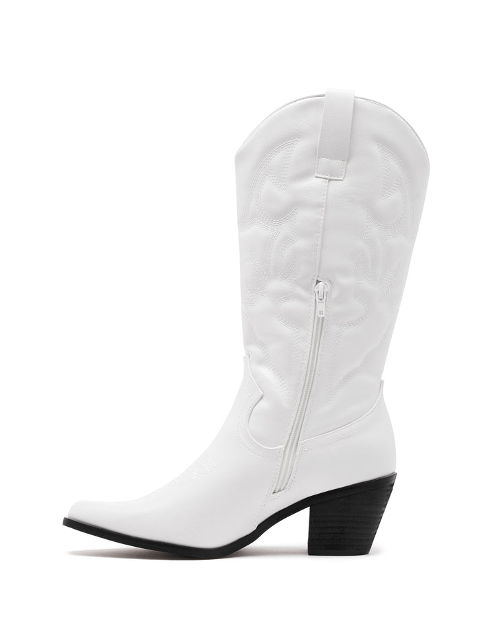 Clayton Cowboy Boot White