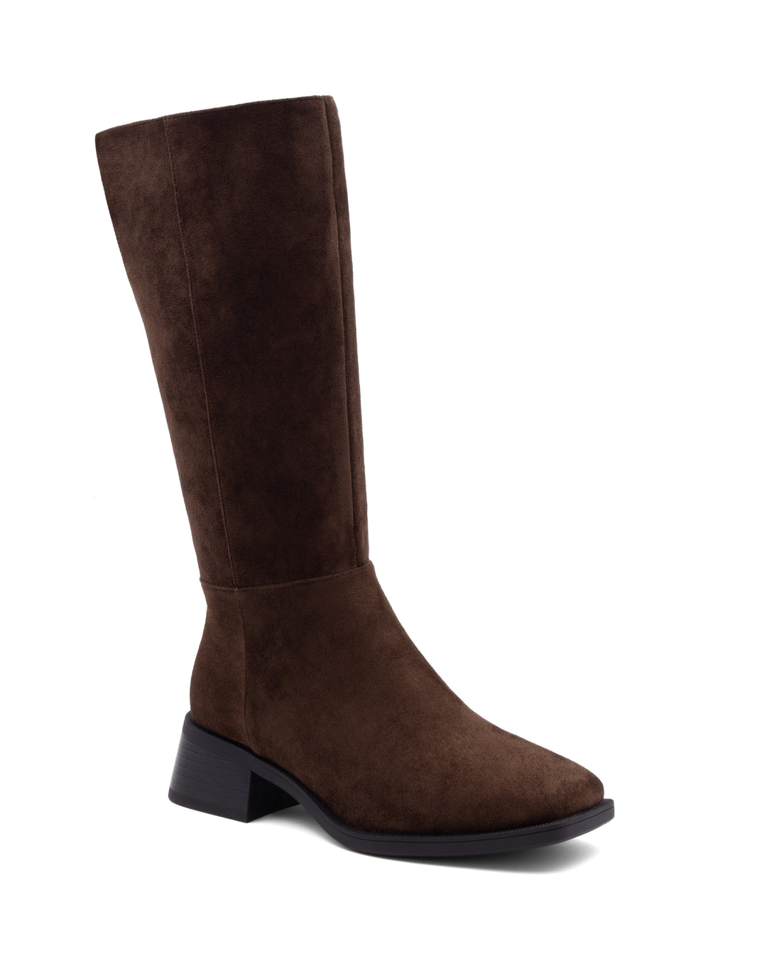 Dena Tall Boot Chocolate Faux Suede