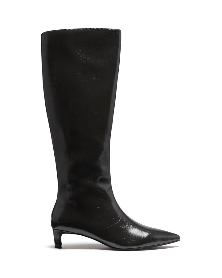 Destiny Tall Boot Black Textured