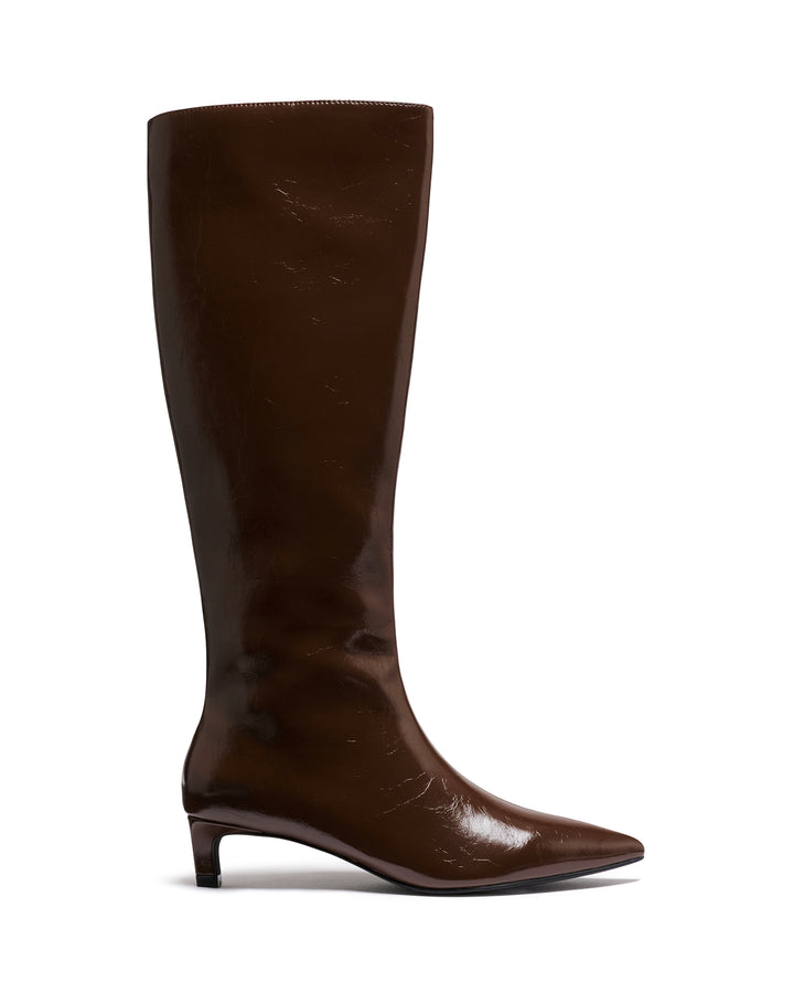 Destiny Tall Boot Chocolate Textured
