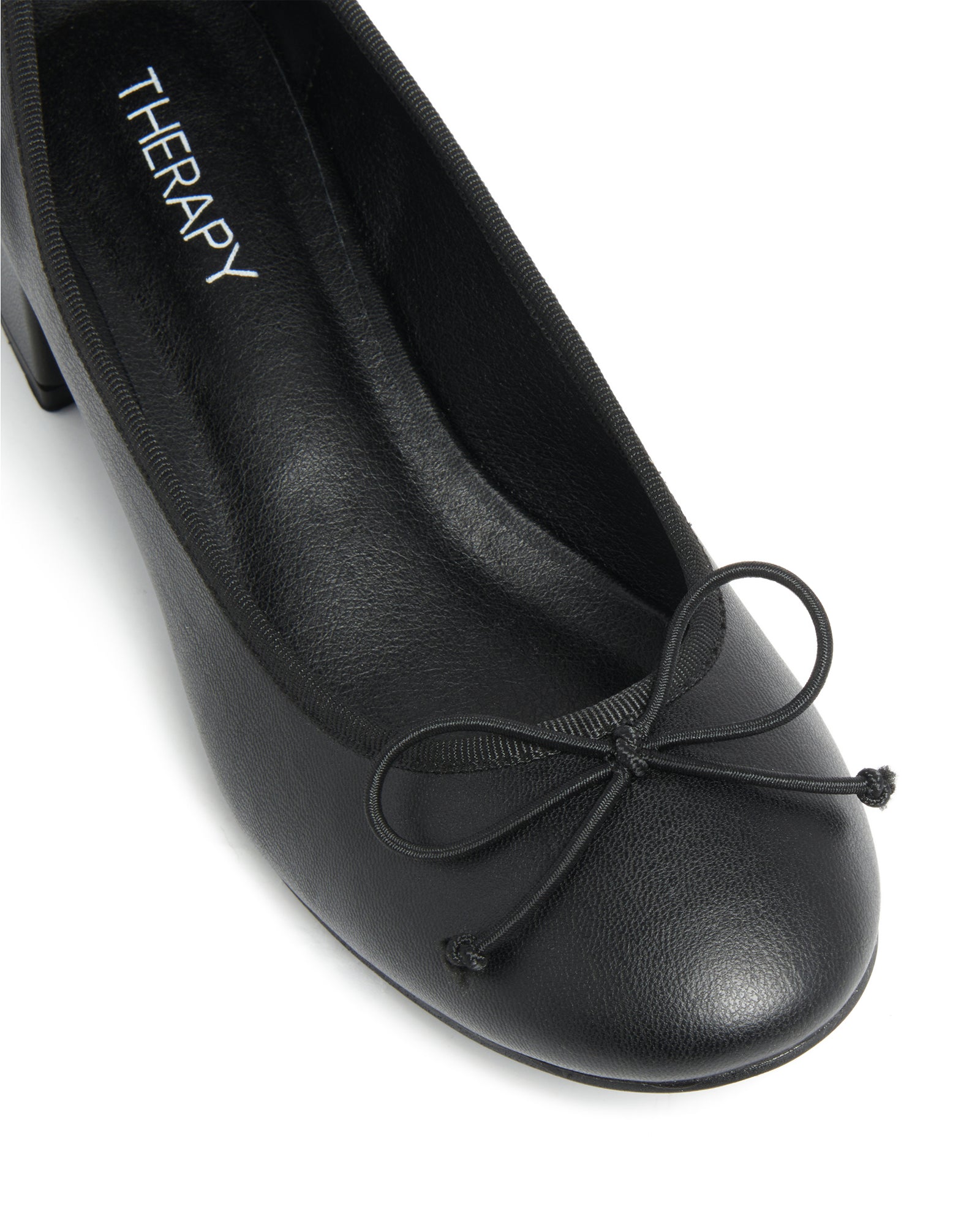 Therapy Shoes Diana Ballet Heel Black | Women's Ballet | Heels | Flats