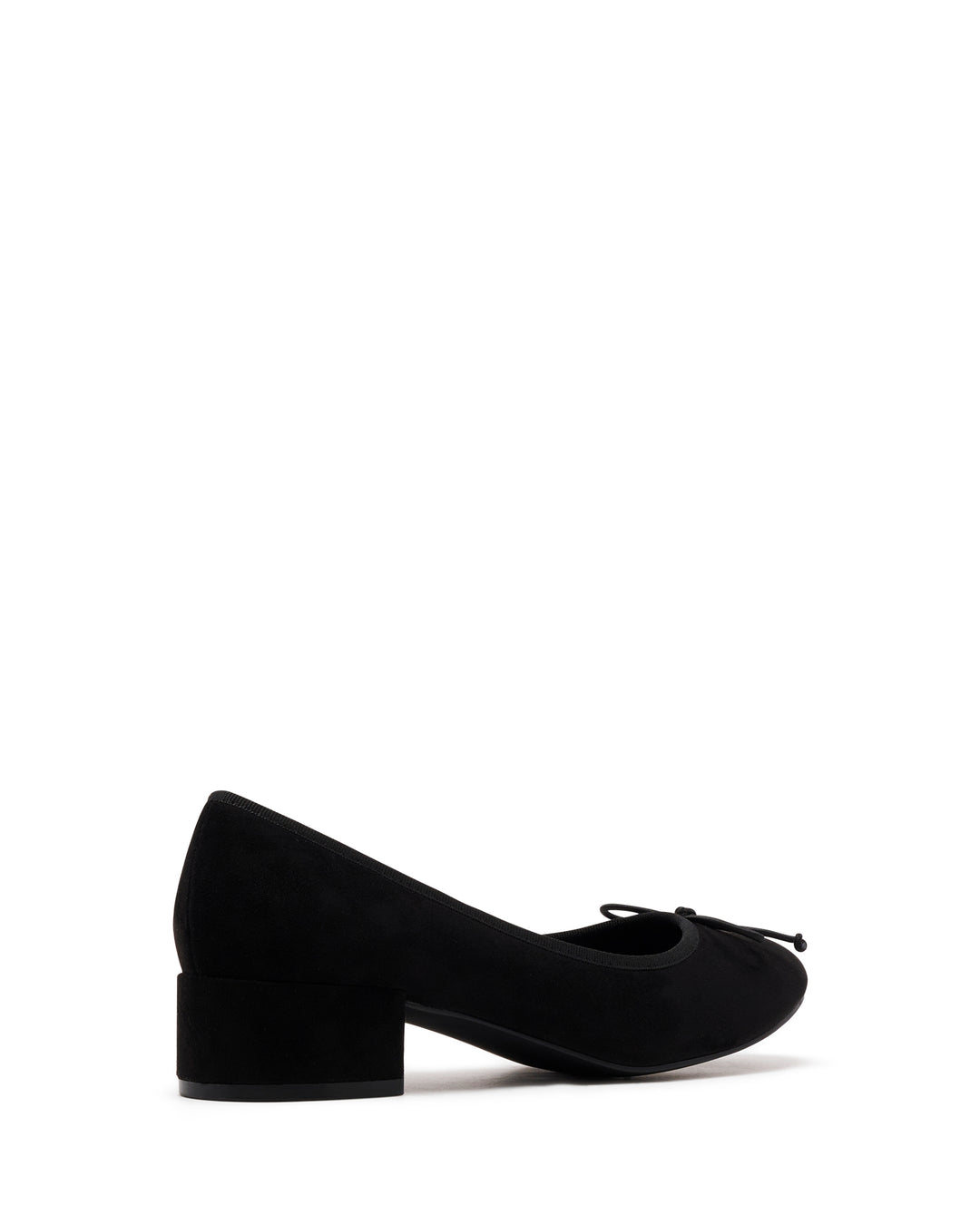 Diana Ballet Heel Black Microsuede
