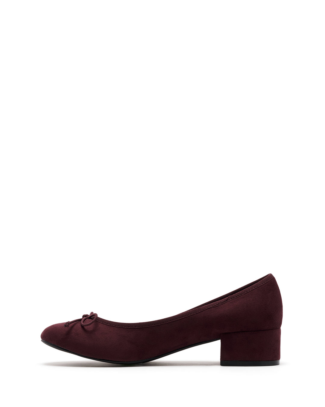 Diana Ballet Heel Bordeaux Microsuede