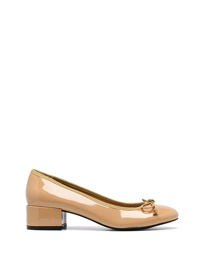Therapy Shoes Diana Caramel Patent | Women's Ballet | Heels | Flats