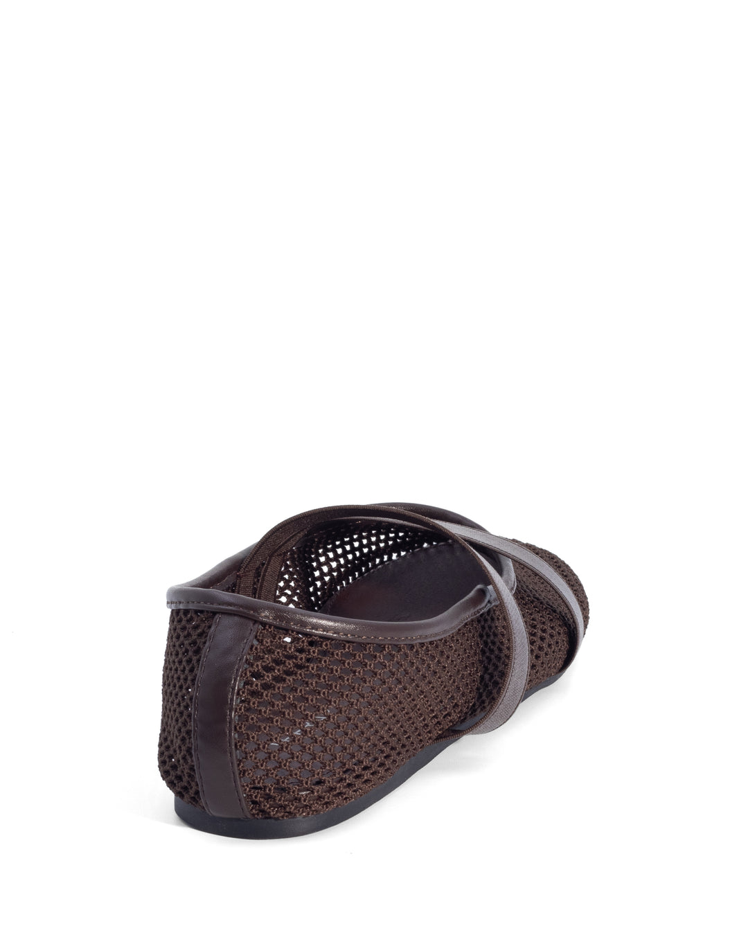 District Ballet Flat Chocolate Mesh