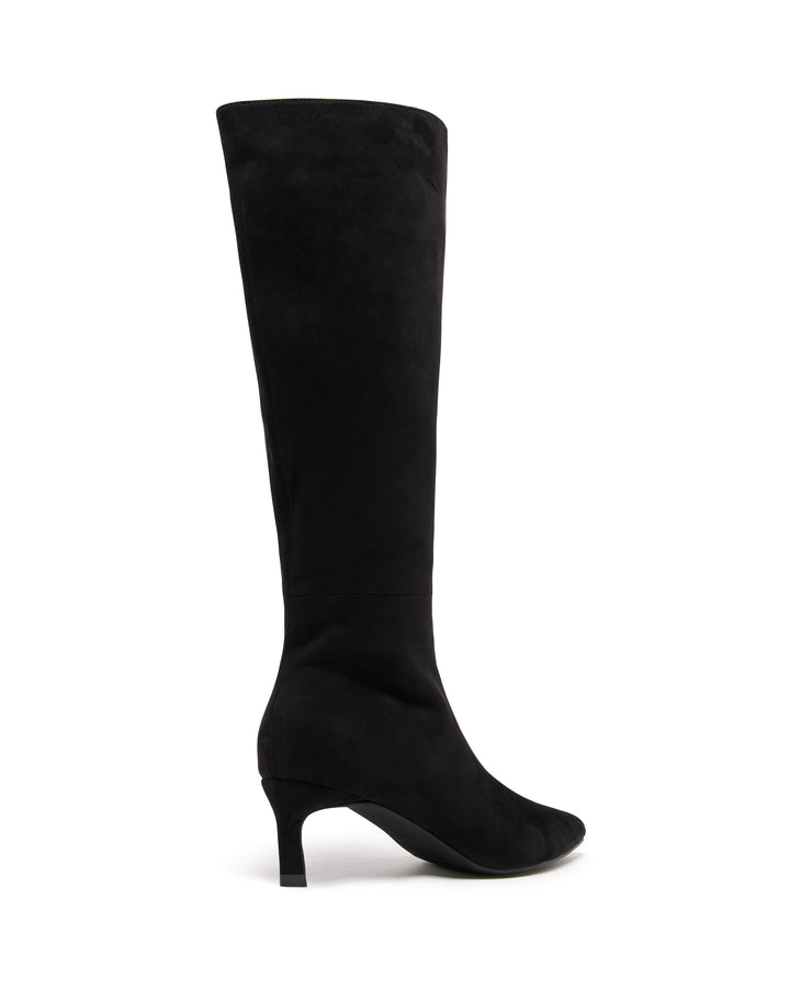 Dove Tall Boot Black Microsuede