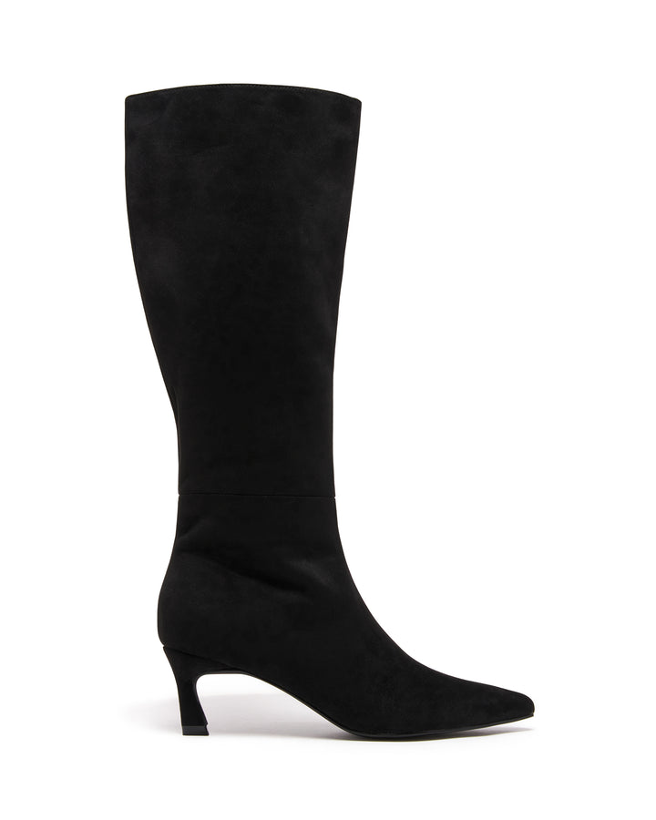 Dove Tall Boot Black Microsuede
