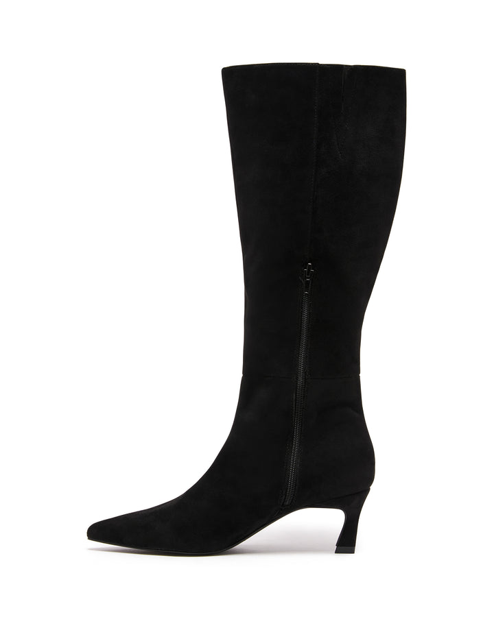 Dove Tall Boot Black Microsuede