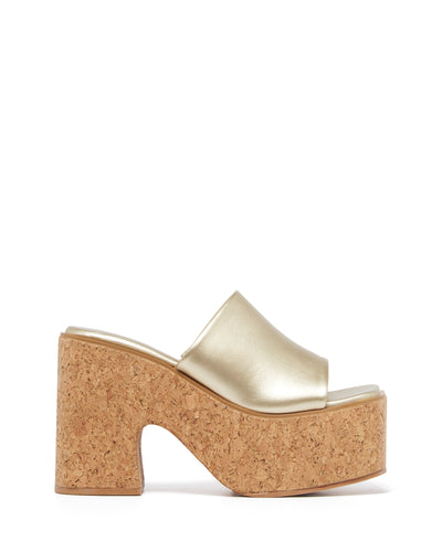 Therapy Shoes Dreamy Gold Metallic | Women's Heels | Sandals | Platform | Mule