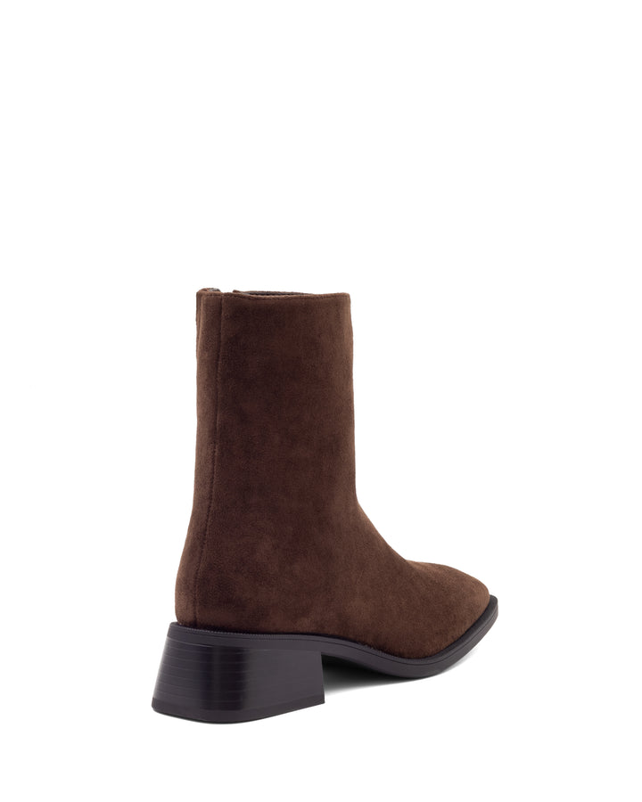 Dalby Ankle Boot Chocolate Faux Suede