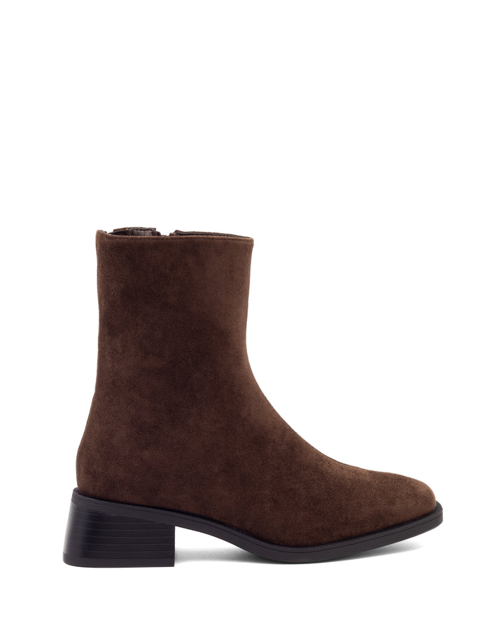 Dalby Ankle Boot Chocolate Faux Suede