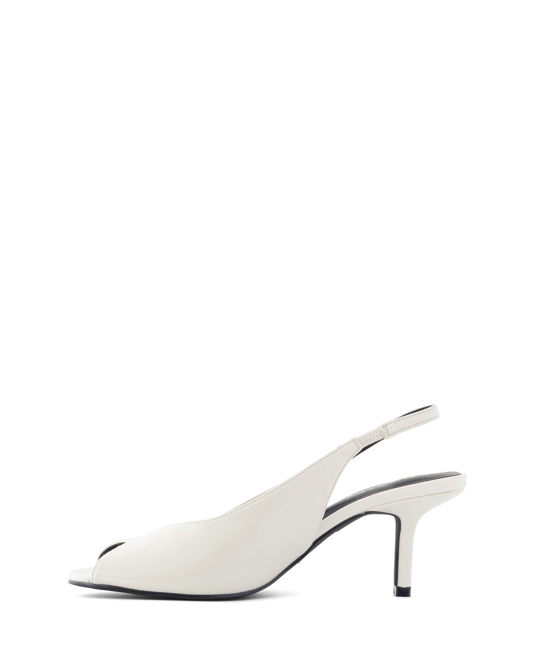 Eager Slingback Pump White Crinkled Patent