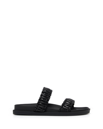 Therapy Shoes Edie Black | Women's Sandals | Slides | Flats | Woven