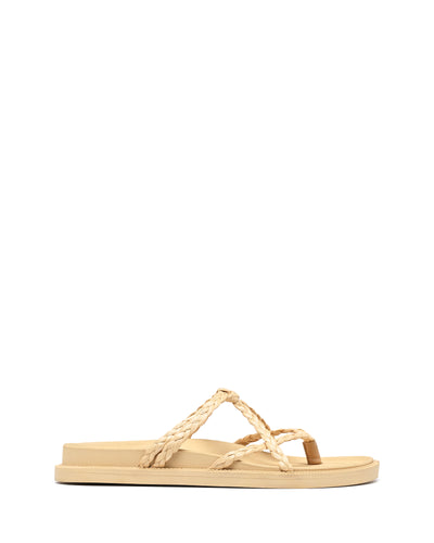 Therapy Shoes Emmie Natural Raffia | Women's Sandals | Slides | Flats | Braid