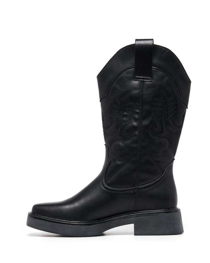 Therapy Shoes Envy Black Smooth | Women's Boots | Festival | Western | Biker