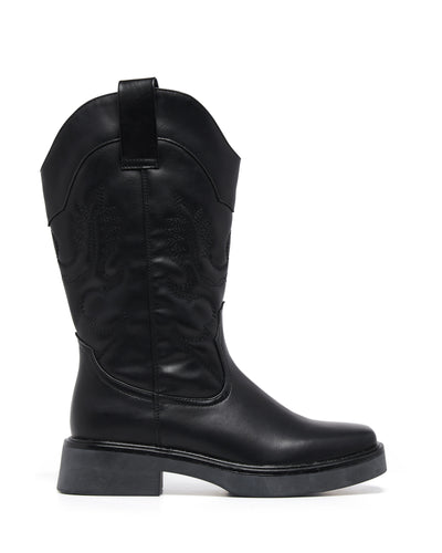Therapy Shoes Envy Black Smooth | Women's Boots | Festival | Western | Biker
