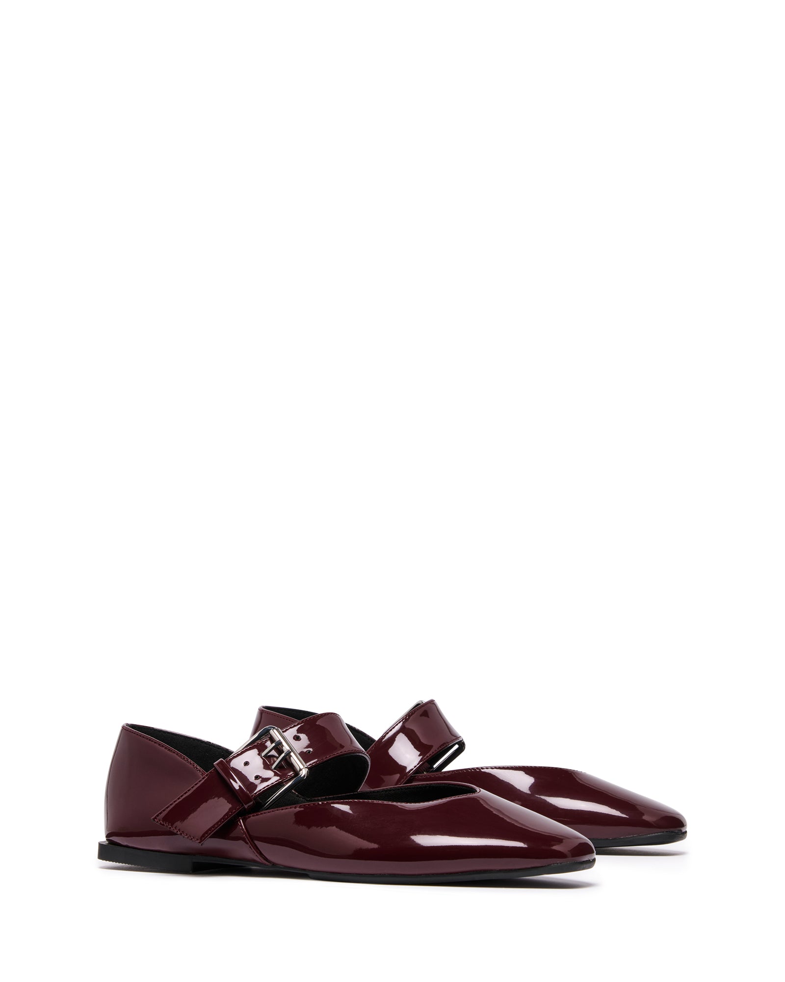 Erinn Ballet Flat Bordeaux Patent