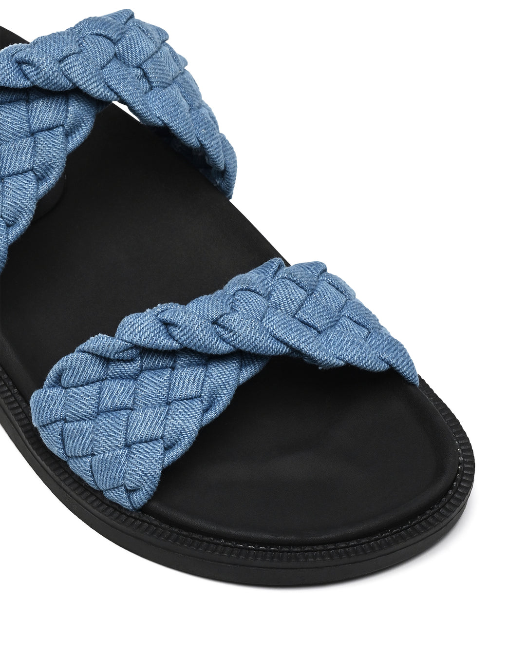 Therapy Shoes Evil Blue Denim | Women's Sandals | Slides | Flats | Woven