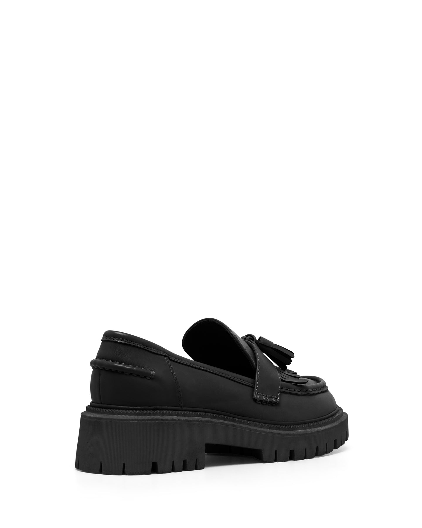 Therapy Shoes Exed Black Smooth Women s Loafers Chunky