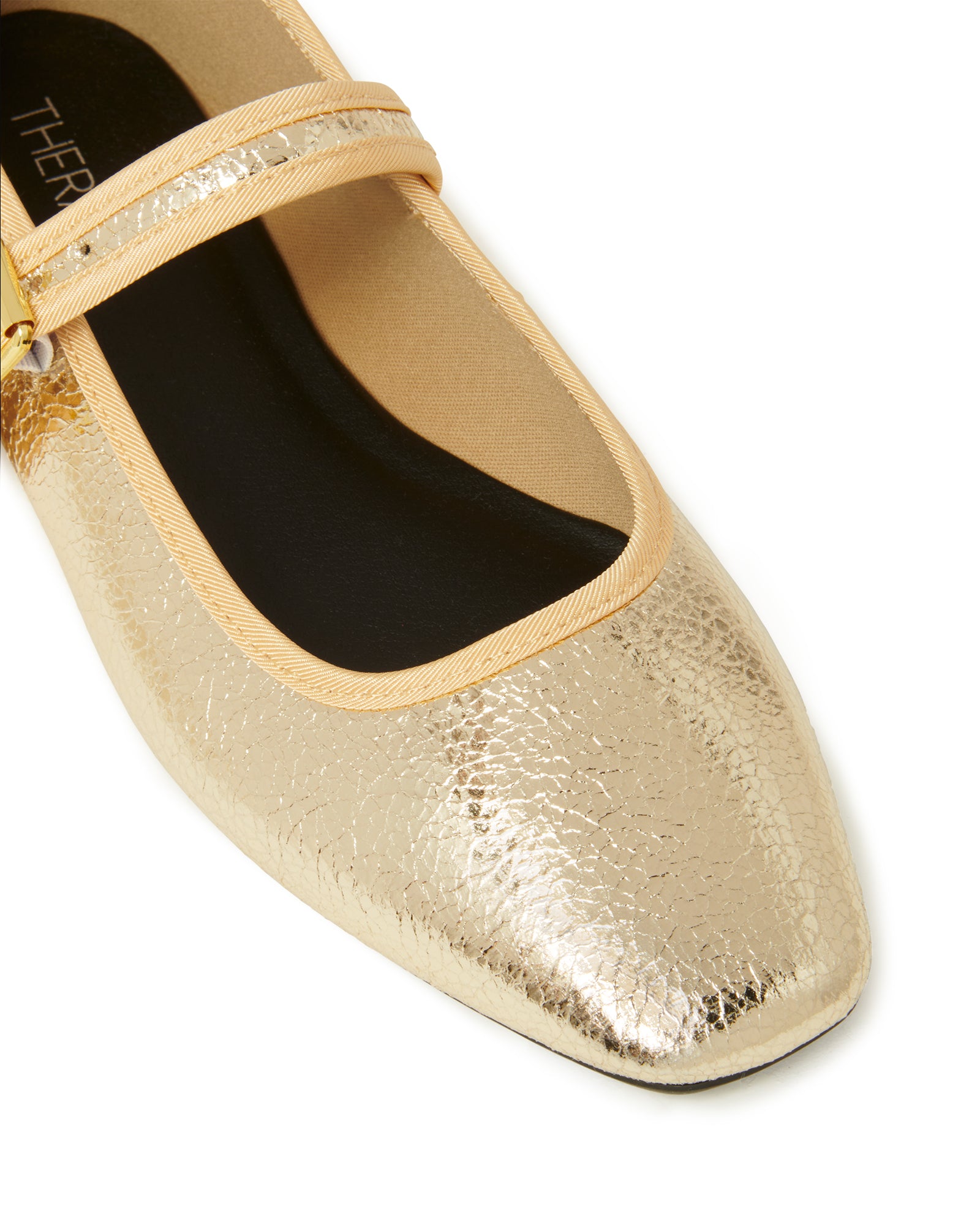 Therapy Shoes Faze Gold Metallic | Women's Flats | Ballet | Mary Jane