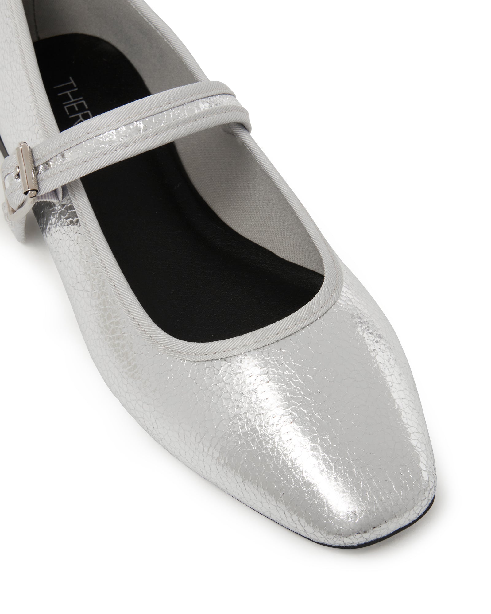 Therapy Shoes Faze Silver Metallic | Women's Flats | Ballet | Mary Jane