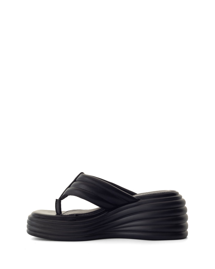 Flames Thong Sandal Black