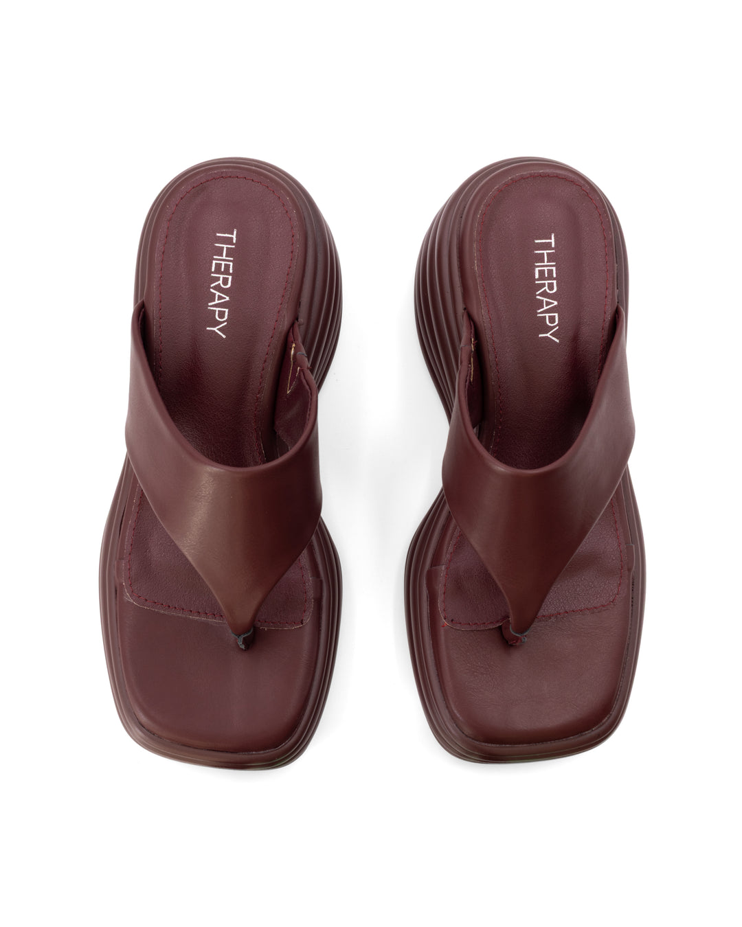 Frame Thong Sandal Bordeaux