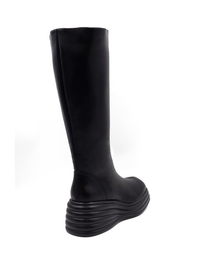 Frequency Tall Boot Black