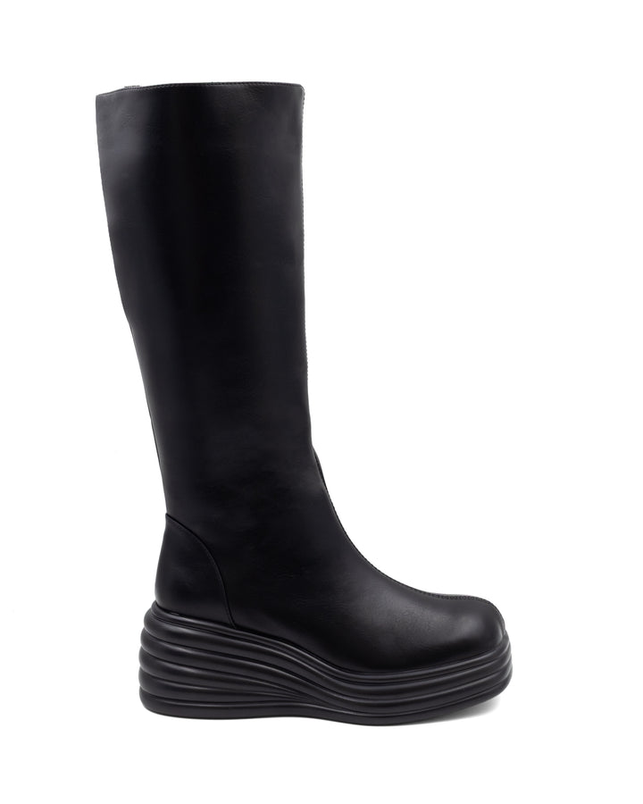 Frequency Tall Boot Black
