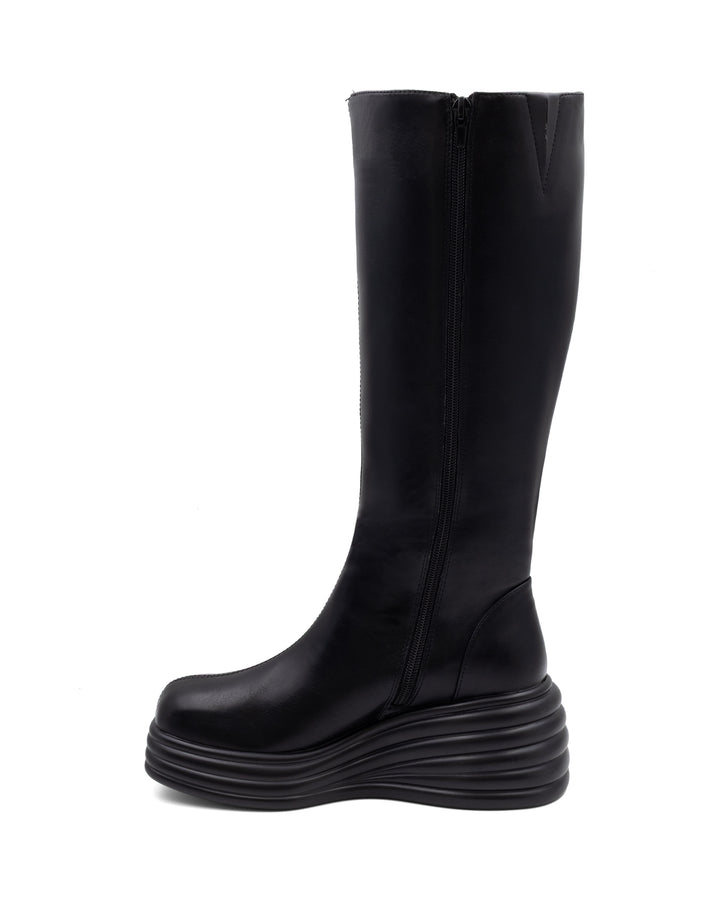Frequency Tall Boot Black