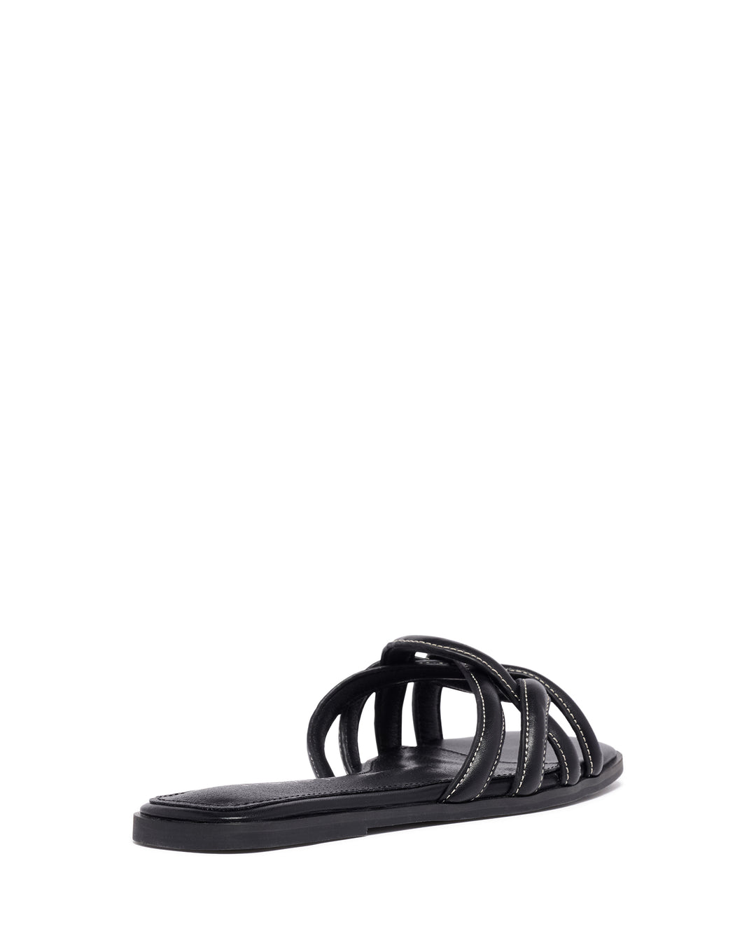 Gabrielle Flat Sandal Black Burnished