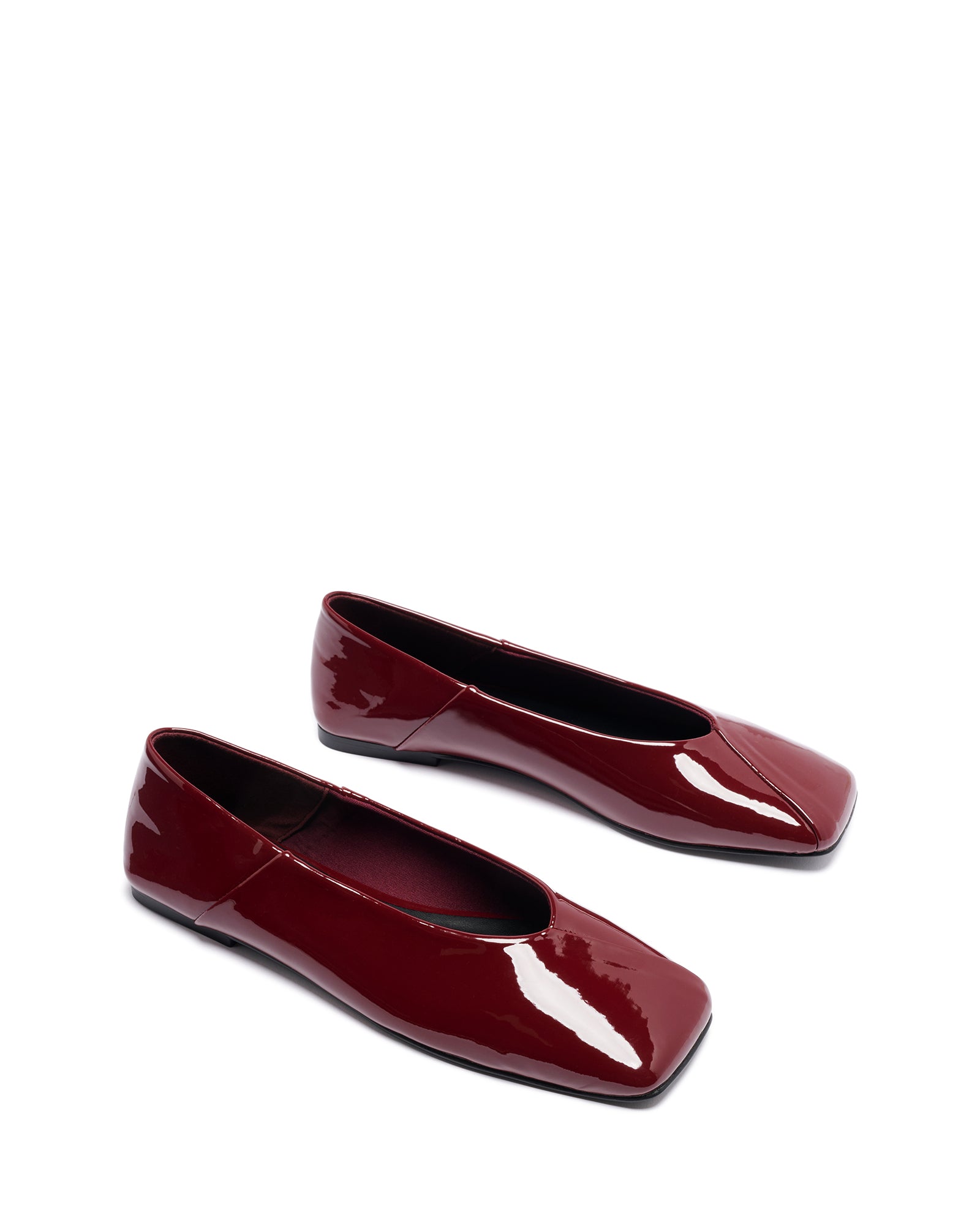 Gaia Ballet Flat Bordeaux Patent